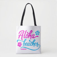 Magenta Aloha Beaches Summer Pun Personalised