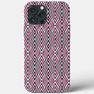 Magenta and Blue Pattern  iPhone 13 Pro Max Case