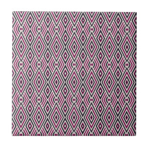 Magenta and Blue Pattern Tile