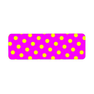 Magenta and Yellow Polka Dots