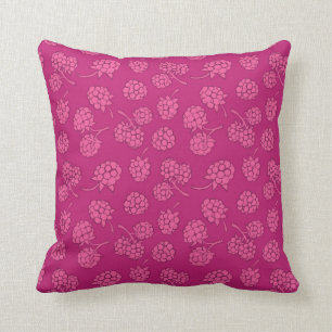 Magenta Berry Pattern Cushion