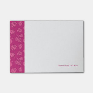 Magenta Berry Pattern Post-it Notes