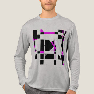 Magenta Black Gameboard Geometric MCM-inspired Tri-Blend Shirt
