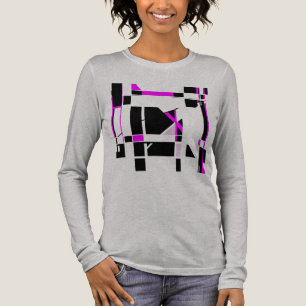 Magenta Black Gameboard Geometric MCM-inspired Tri-Blend Shirt