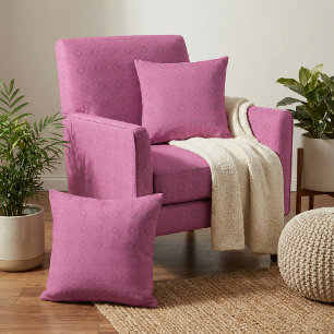 Magenta Boho Chic Mosaic Geometric Pattern Fabric