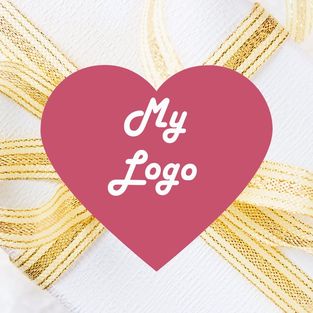Magenta business logo heart sticker (Creator Uploaded)