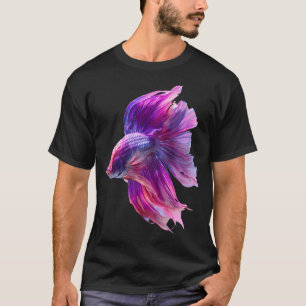 Magenta Candy Marble Rosetail Halfmoon Lavender Be T-Shirt