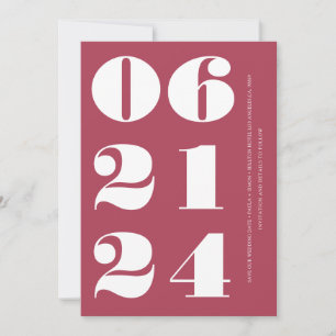 Magenta clean elegant modern and minimalistic 2 invitation