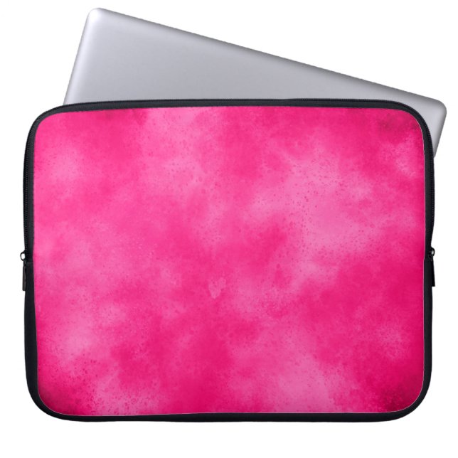 Magenta Cloud Effect Electronics Bag (Front)