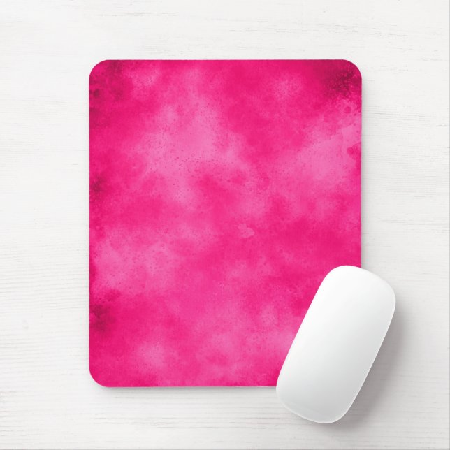 Magenta Cloud Effect Mouse Mat (With Mouse)