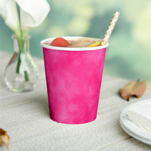 Magenta Cloud Effect Paper cup
