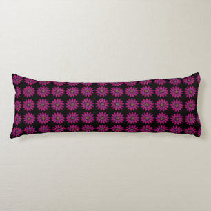 Magenta Floral Bloom Modern Botanical Flower Body Cushion