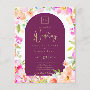 Magenta Floral Wedding
