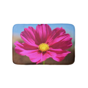 Magenta Flower Bath Mat