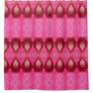 Magenta Flower Ikat 4 Shower Curtain