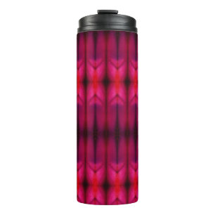 Magenta Flower Ikat Reco Thermal Tumbler