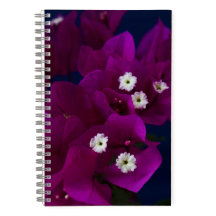 Magenta Flower Photo Spiral Notebook