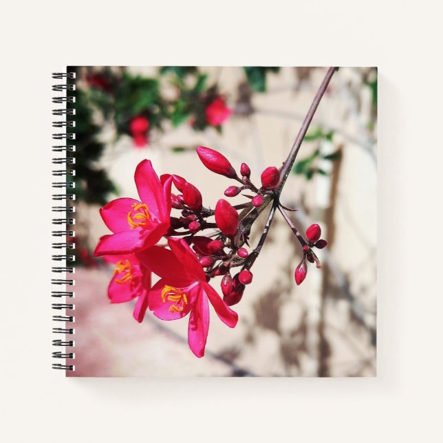 Magenta Flowers Notebook (Front)