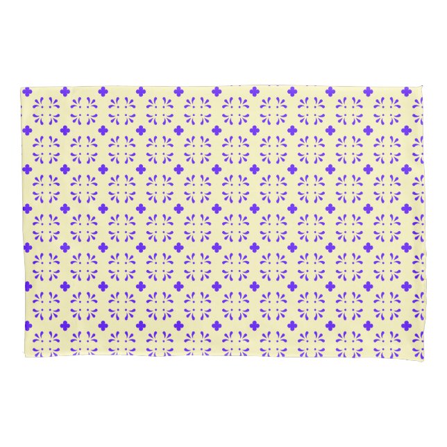 magenta flowers pillow case (Front)