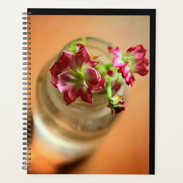 Magenta Flowers Planner (Front)
