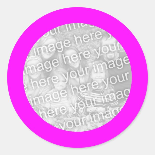 Magenta Frame Sticker (Front)