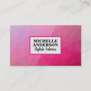 Magenta Geometric Business Card