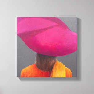 Magenta Hat Saffron Jacket 2014 Canvas Print
