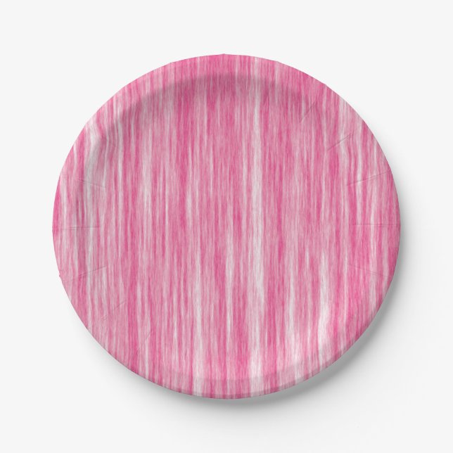 magenta , hot pink, fuchsia  - party paper plate (Front)
