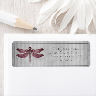 Magenta Jeweled Dragonfly Wedding