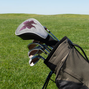 Magenta Jewelled Butterfly Golf Head Cover