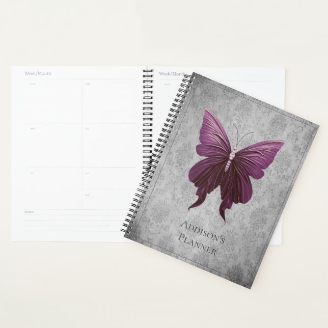 Magenta Jewelled Butterfly Planner (Display)