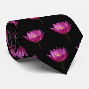Magenta Lotus Waterlily Tie