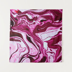 Magenta marble texture tapestry