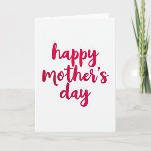 Magenta Mothers Day Text Card