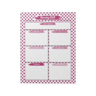 Magenta Nursing Student Skills Template Notepad