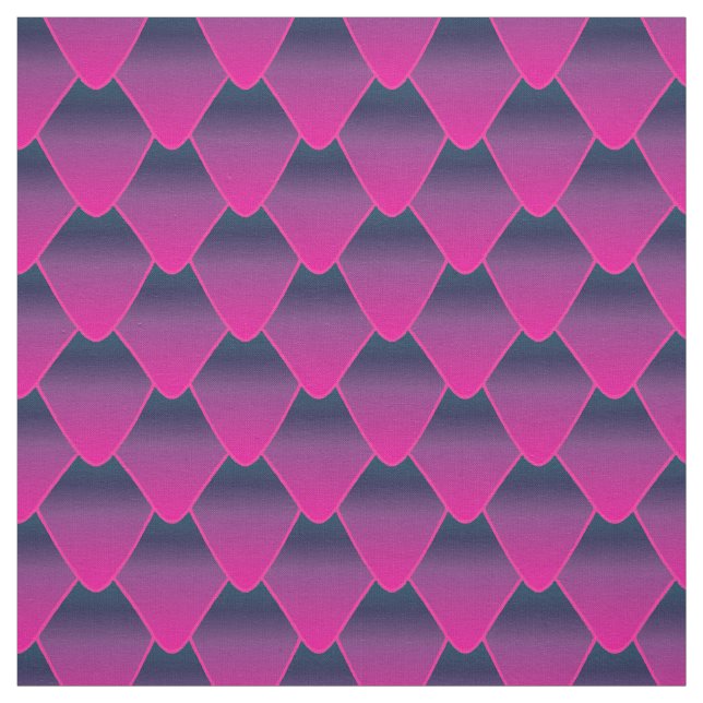 Magenta Ombre Dragon Scales Fabric (Swatch)