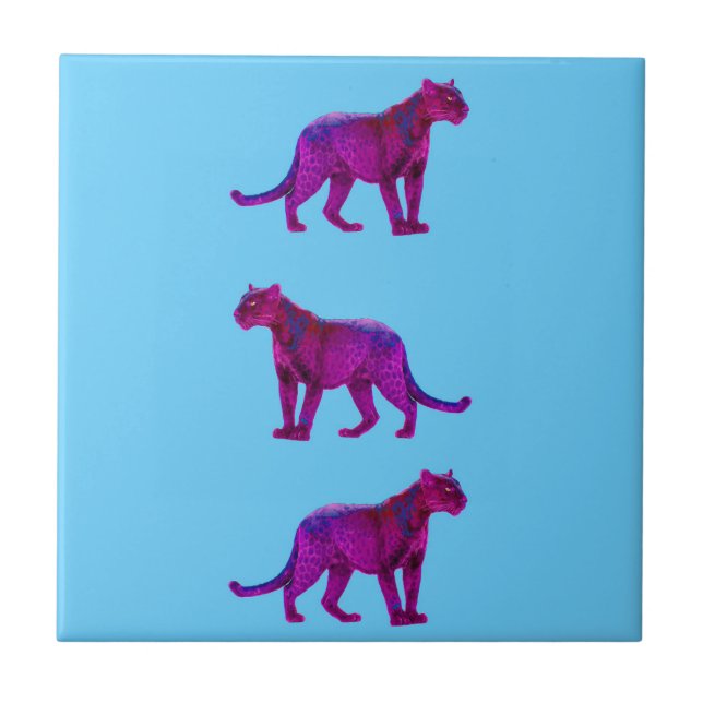 Magenta Panthers Tile (Front)