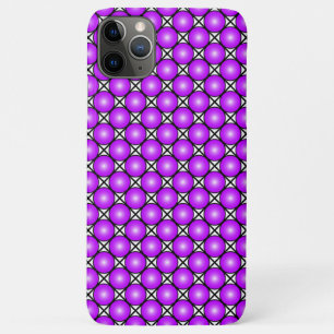 Magenta Pink Dots Black White Lattice Pattern Case-Mate iPhone Case