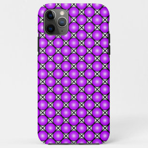Magenta Pink Dots Black White Lattice Pattern Case-Mate iPhone Case