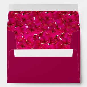 Magenta + Pink Flower Envelope
