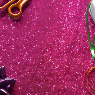 Magenta Pink Glitter Tissue Paper