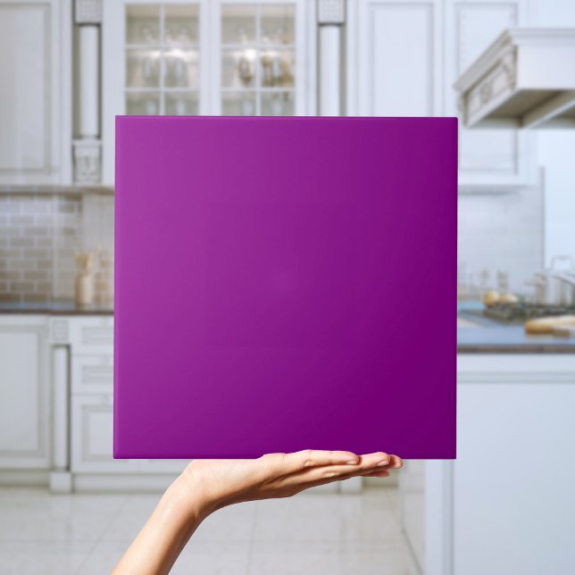 Magenta Pink Purple tile (Magenta Purple tile Modern solid color purple bathroom tile
)