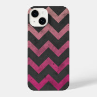 Magenta pink red ombre dark grey chevron pattern
