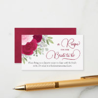 Magenta & Pink Roses Recipe for the Bride to Be
