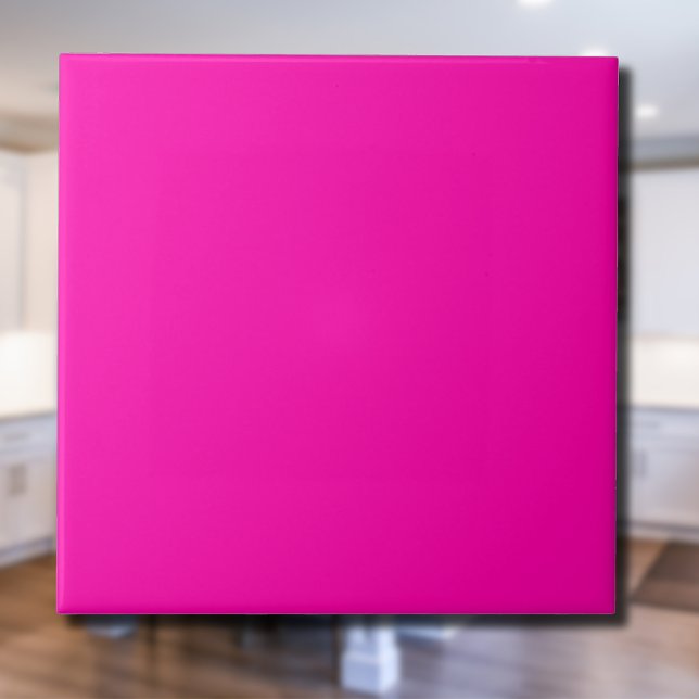 Magenta Pink Solid Colour | Classic Elegant Tile (Creator Uploaded)