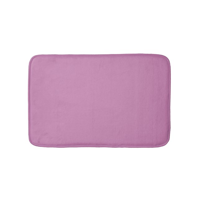 Magenta Pink Spring Season Solid Colour Bath Mat (Front)