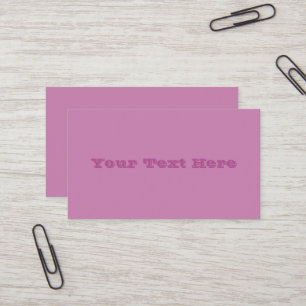 Magenta Pink Spring Season Solid Colour Business Card