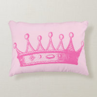 Magenta Princess Crown on Pink Background