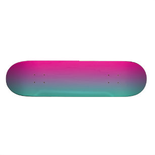 Magenta Purple And Teal Skateboard