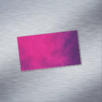 Magenta Purple Business Card Magnet – Customisable